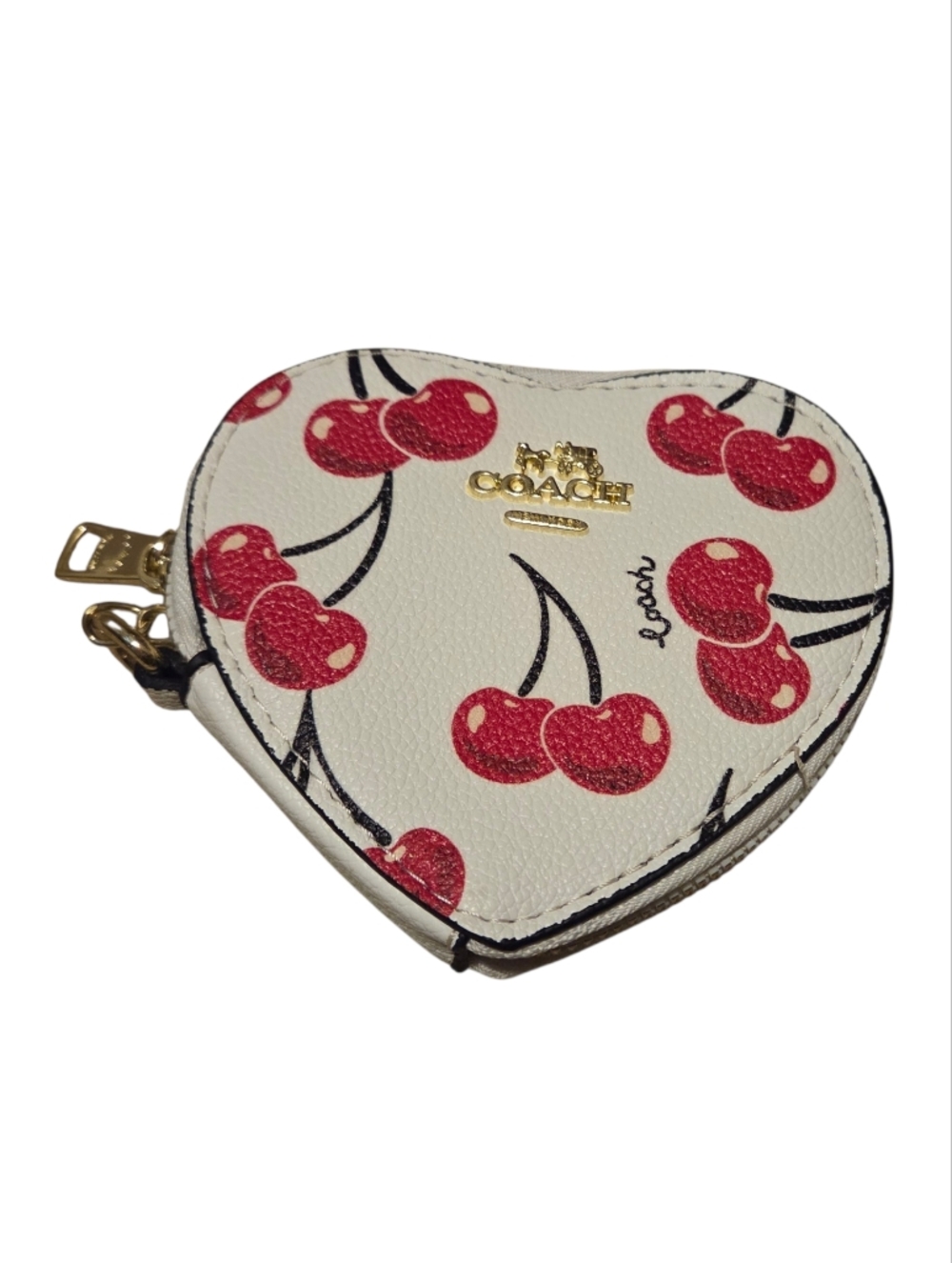 Women’s COACH Boxed Essential Cherry Print Leather Set - Picture 5 of 11